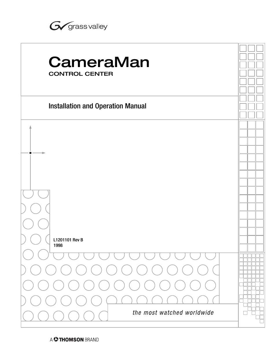 Grass Valley CONTROL Center CameraMan Rev.B User Manual | 52 pages