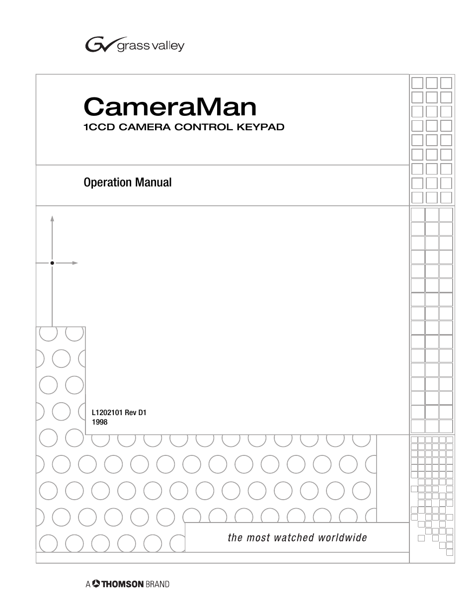 Grass Valley 1-CCD CameraMan Rev.D1 User Manual | 19 pages