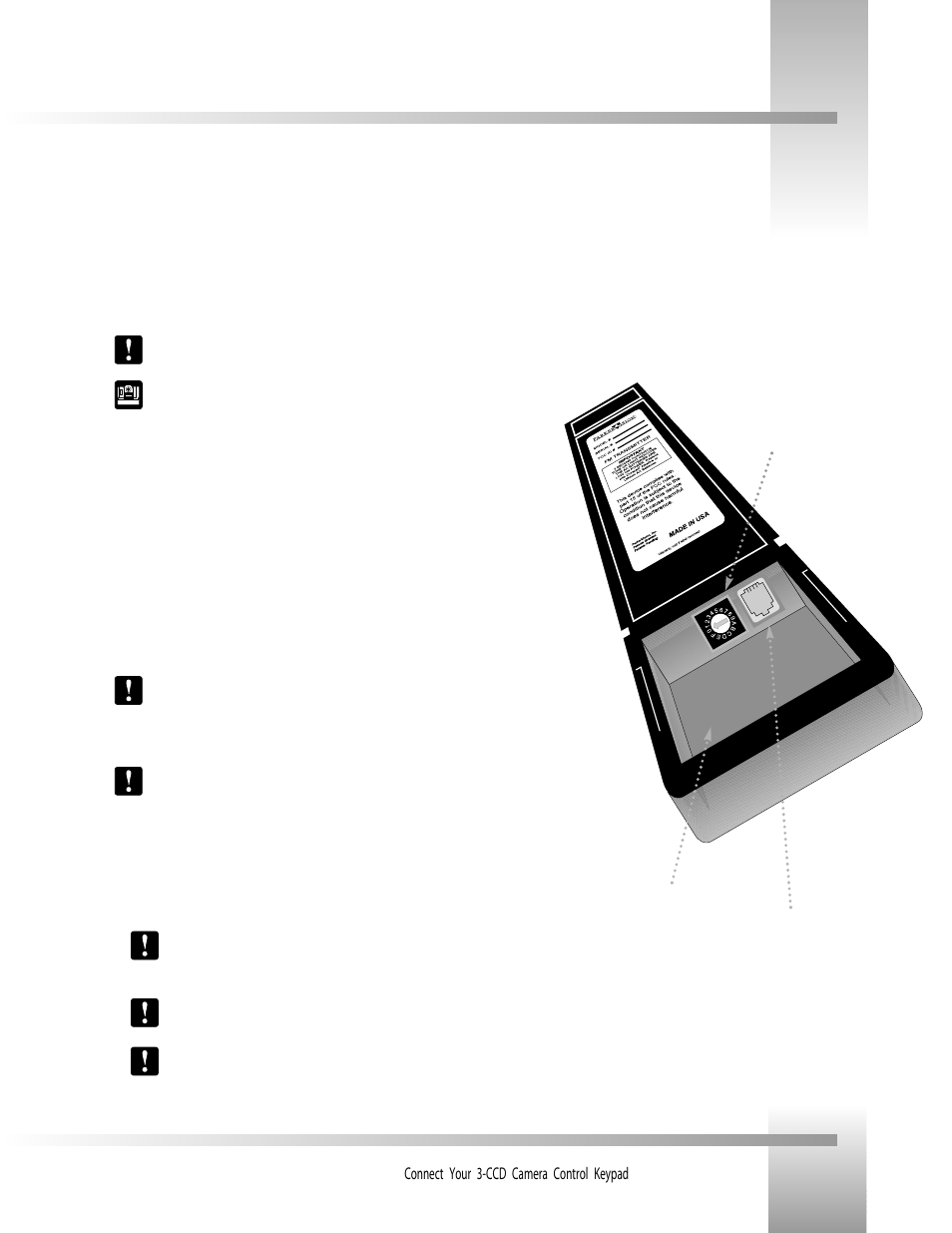 Connecting your keypad | Grass Valley CameraMan Control Keypad User Manual | Page 6 / 17