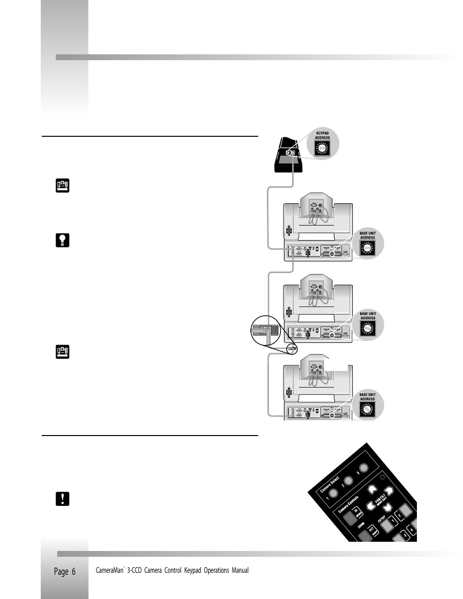 Multiple camera applications, Page 6 | Grass Valley CameraMan Control Keypad User Manual | Page 9 / 17