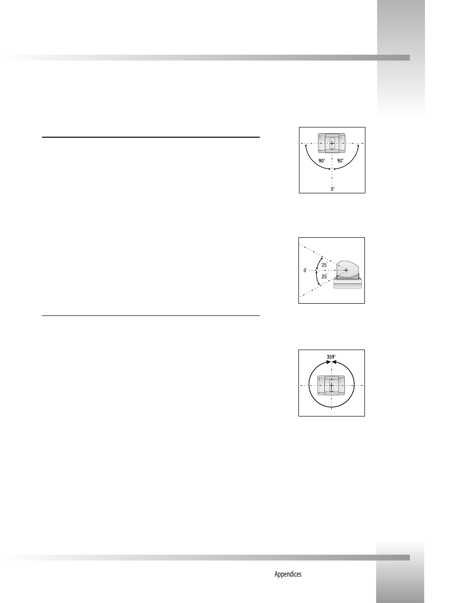 Appendix a: specifications | Grass Valley Personal Locator System CameraMan User Manual | Page 12 / 17