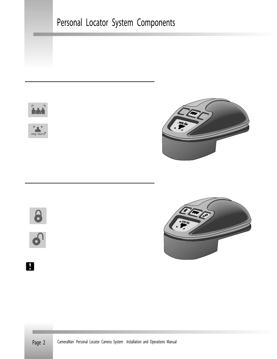 Personal locator system components | Grass Valley Personal Locator System CameraMan User Manual | Page 5 / 17