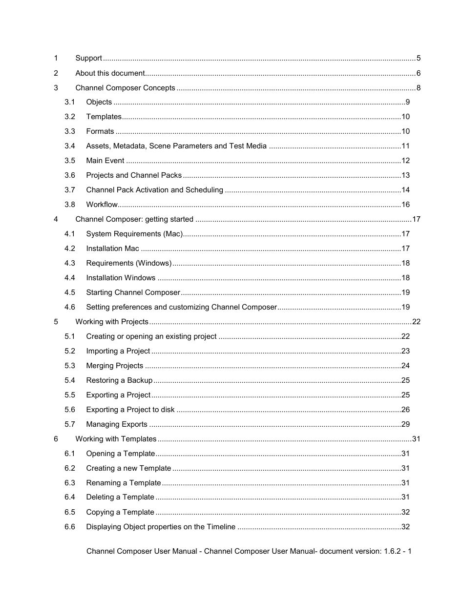 Grass Valley Channel Composer v.1.6.2 User Manual | Page 2 / 112