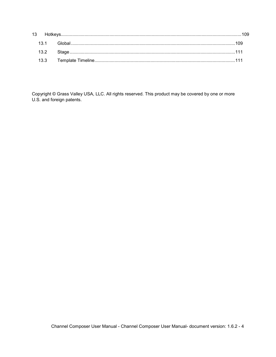 Grass Valley Channel Composer v.1.6.2 User Manual | Page 5 / 112