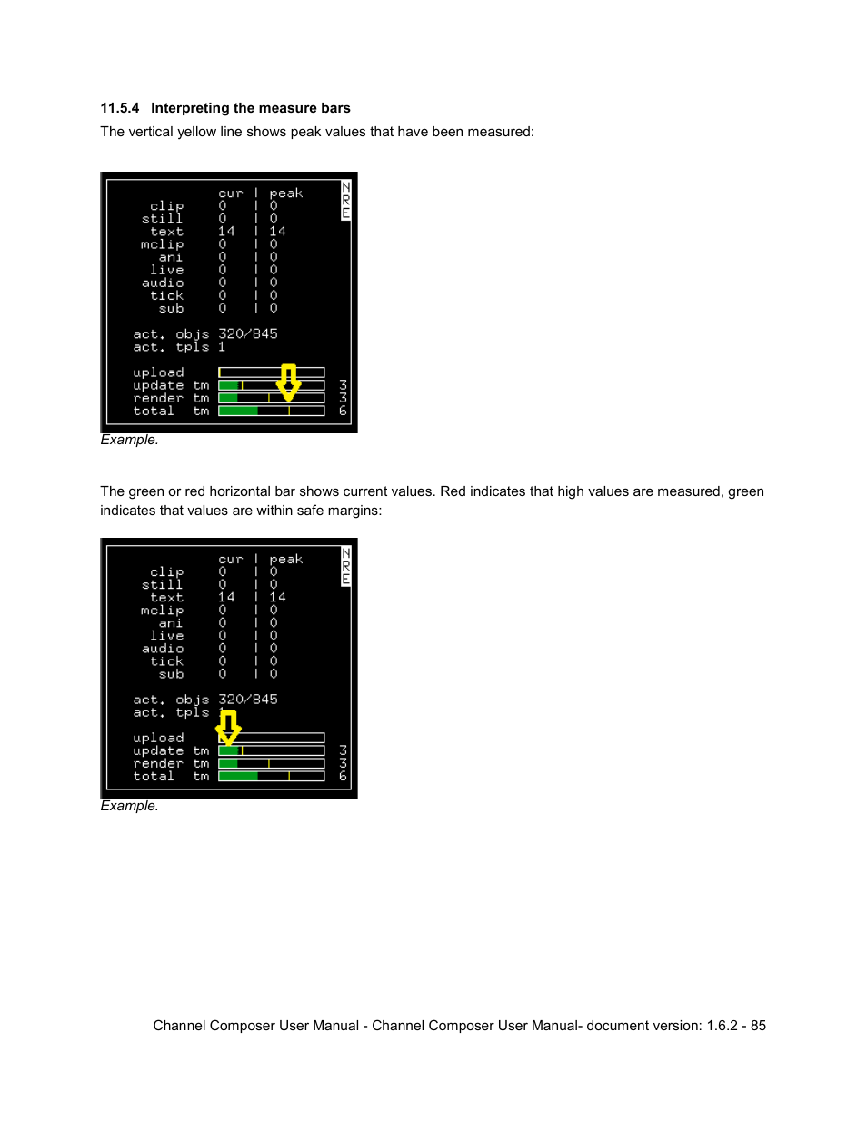 4 interpreting the measure bars, Ph 12.5.4 | Grass Valley Channel Composer v.1.6.2 User Manual | Page 86 / 112