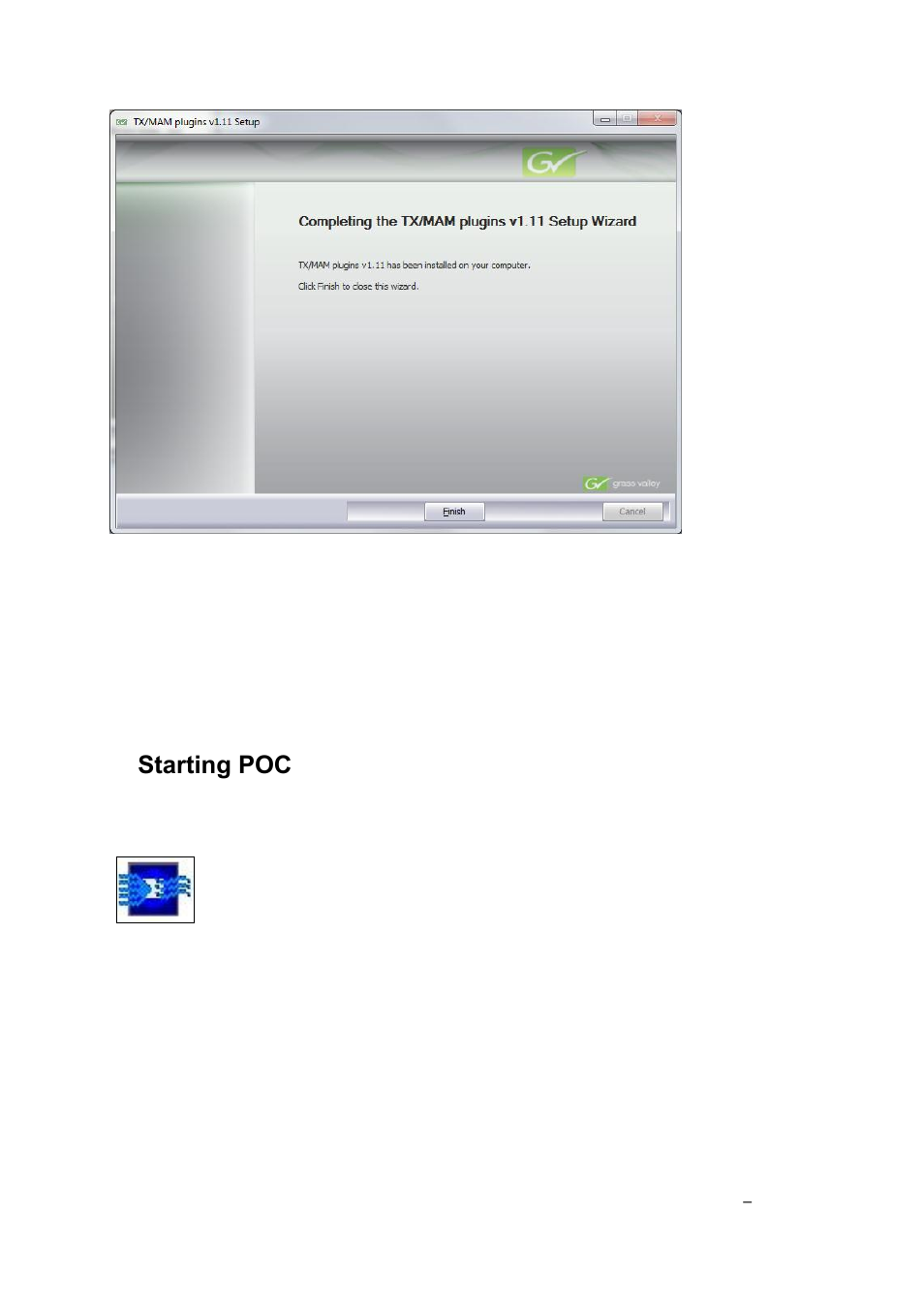 Starting poc | Grass Valley Cobalt v.2.87 User Manual | Page 13 / 73