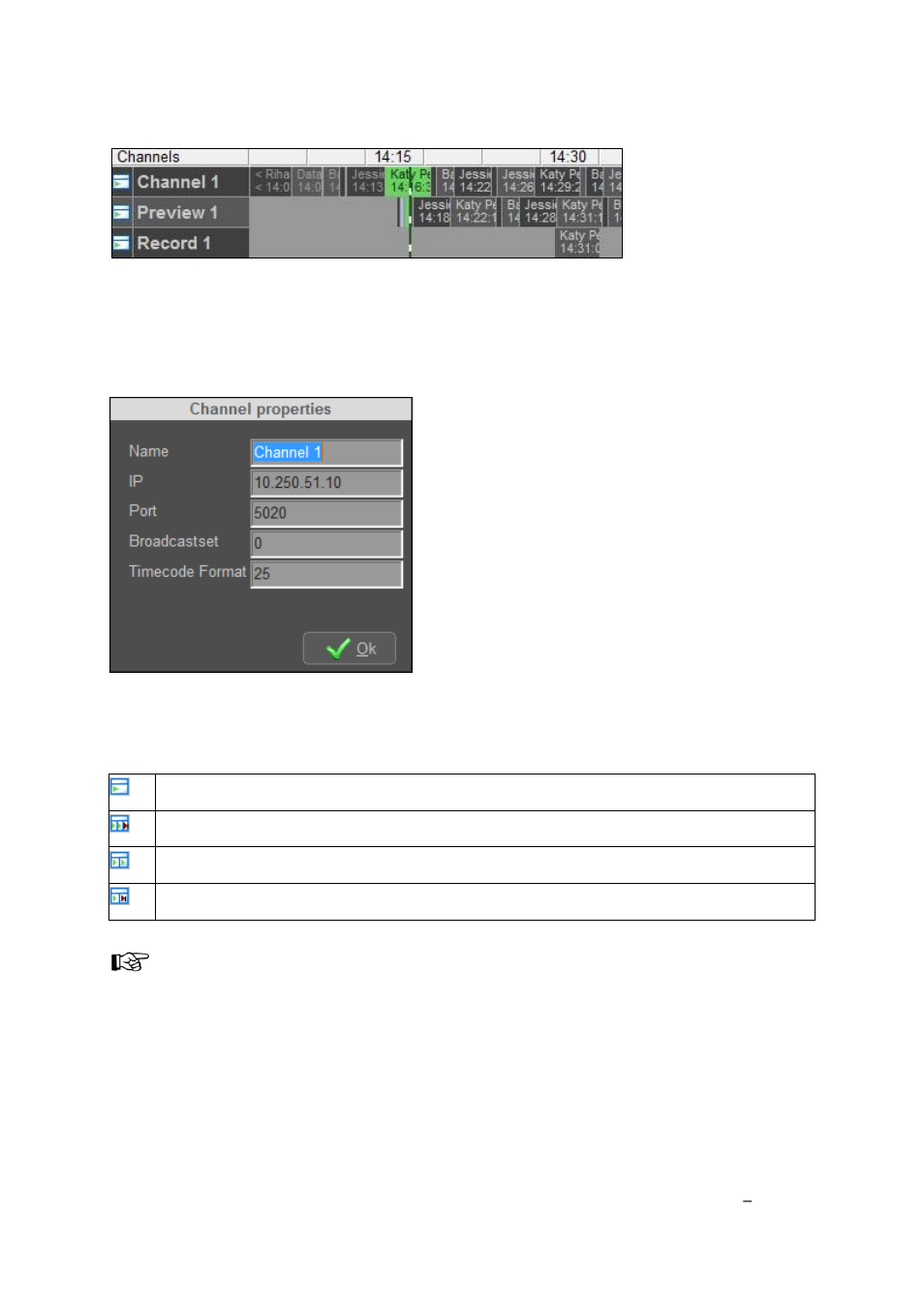 Channels in the horizontal view | Grass Valley Cobalt v.2.87 User Manual | Page 15 / 73