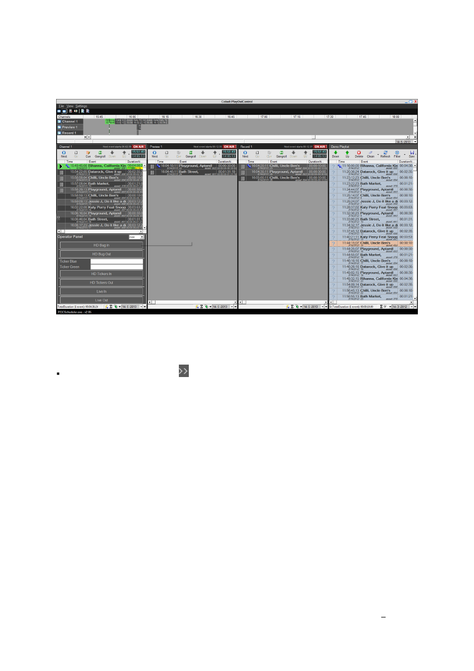 Saving a custom poc-view, Changing the date format for the date pickers | Grass Valley Cobalt v.2.87 User Manual | Page 23 / 73