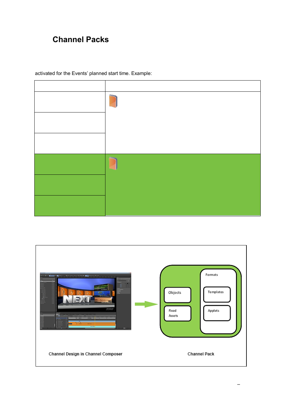 Channel packs, Channel packs in poc | Grass Valley Cobalt v.2.87 User Manual | Page 47 / 73