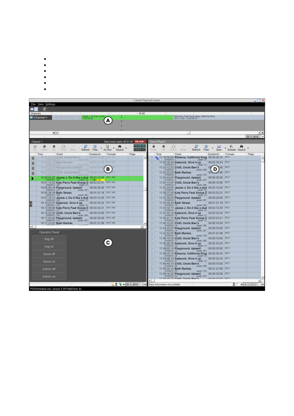 Playout control (poc) | Grass Valley Cobalt v.1.14 User Manual | Page 6 / 29