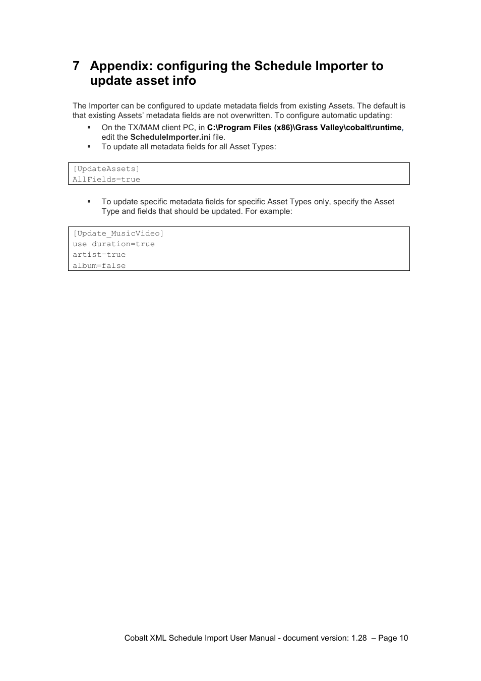 Grass Valley Schedule Importer User Manual | Page 10 / 14
