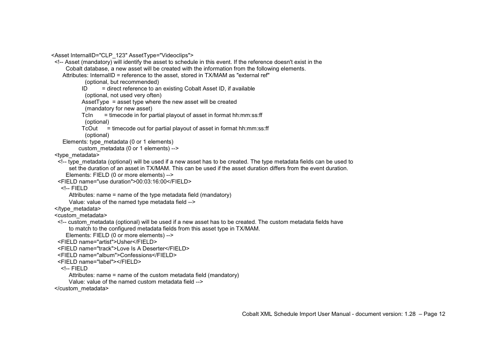 Grass Valley Schedule Importer User Manual | Page 12 / 14