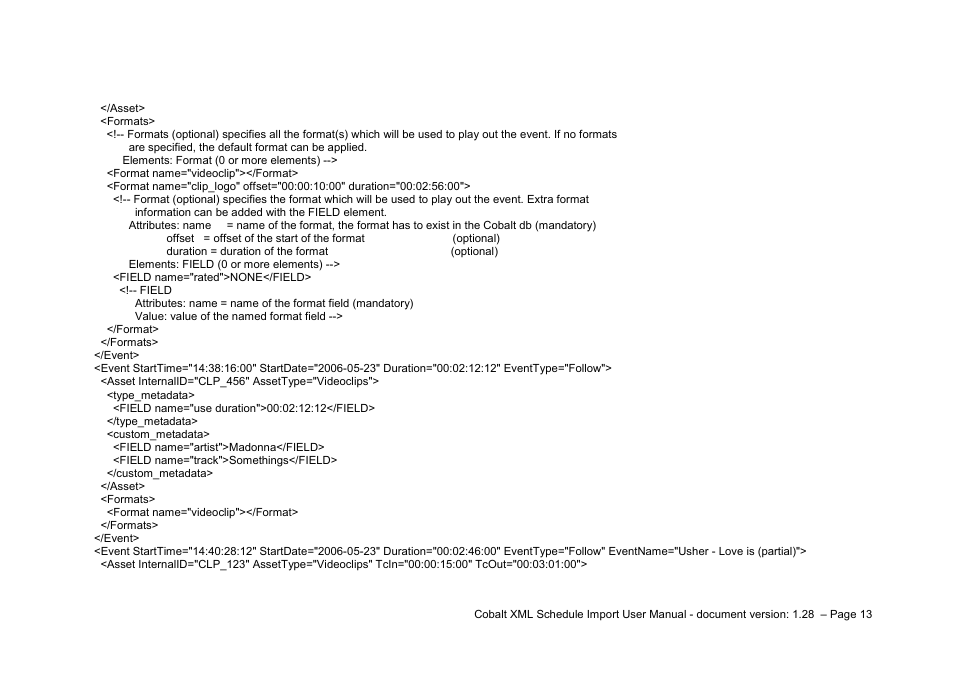 Grass Valley Schedule Importer User Manual | Page 13 / 14