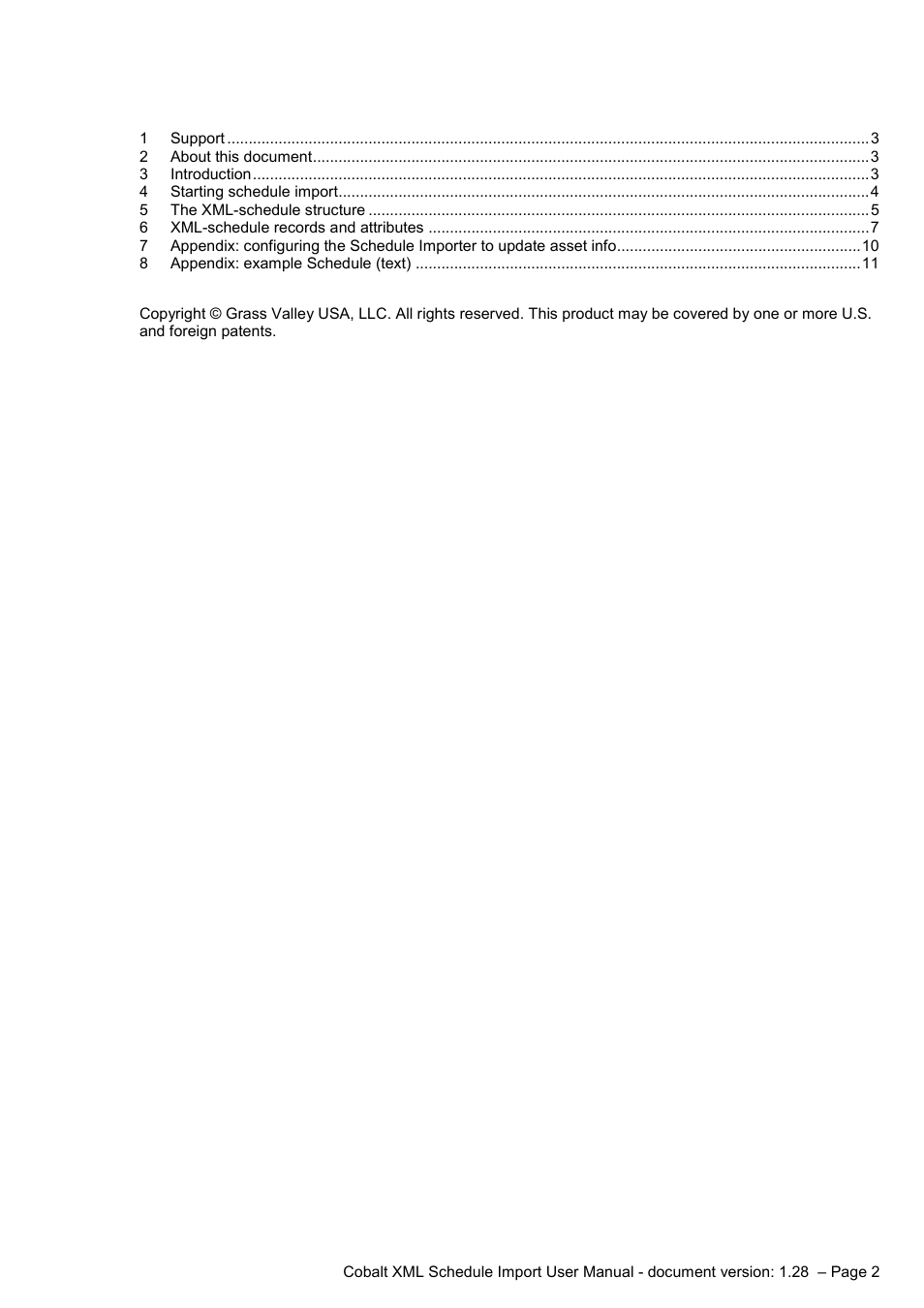 Grass Valley Schedule Importer User Manual | Page 2 / 14