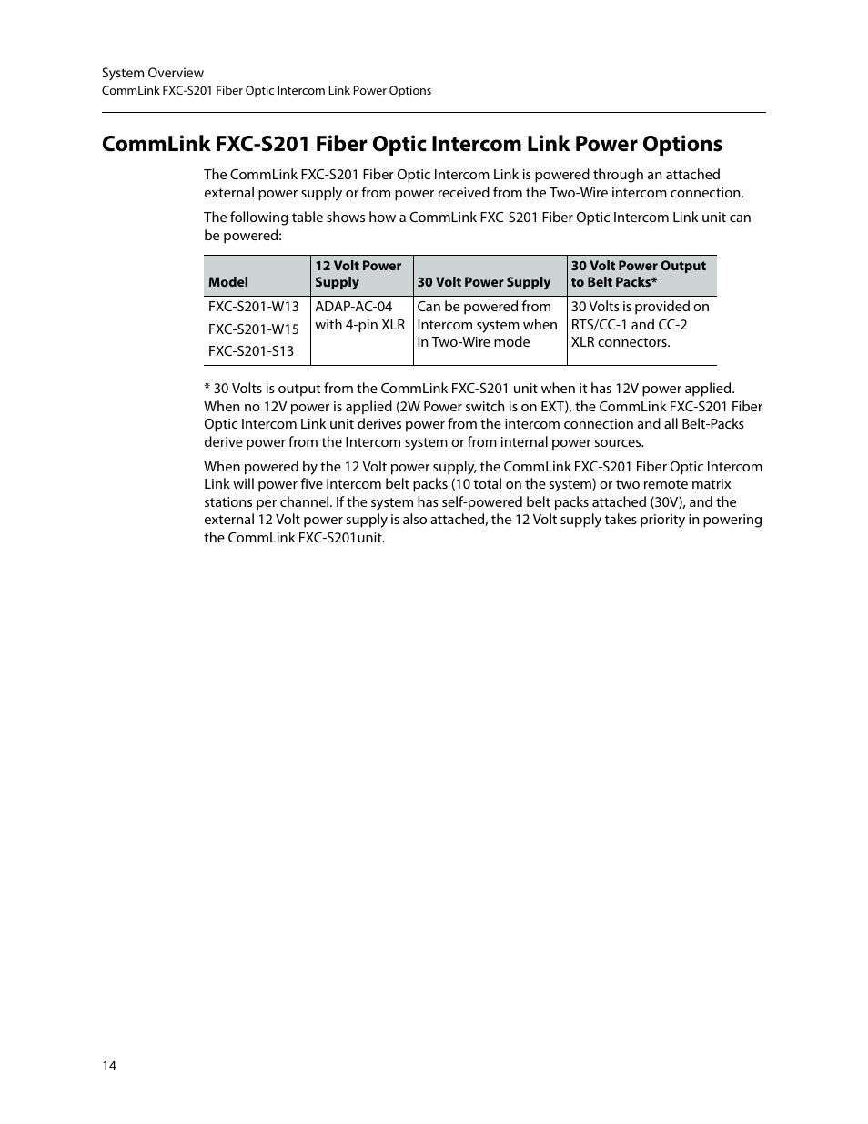 Grass Valley FXC-S201 User Manual | Page 18 / 37