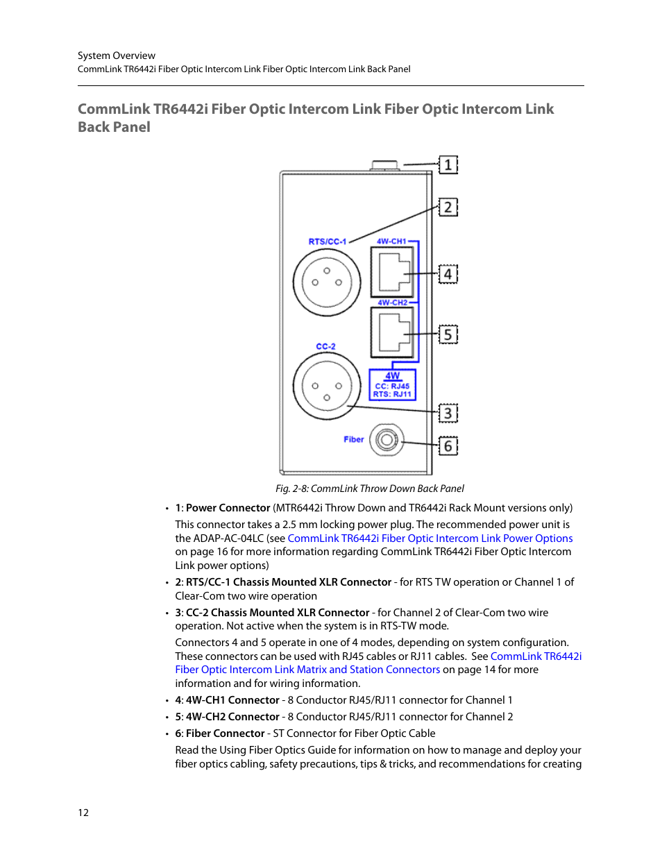 Grass Valley TR6442i User Manual | Page 16 / 51