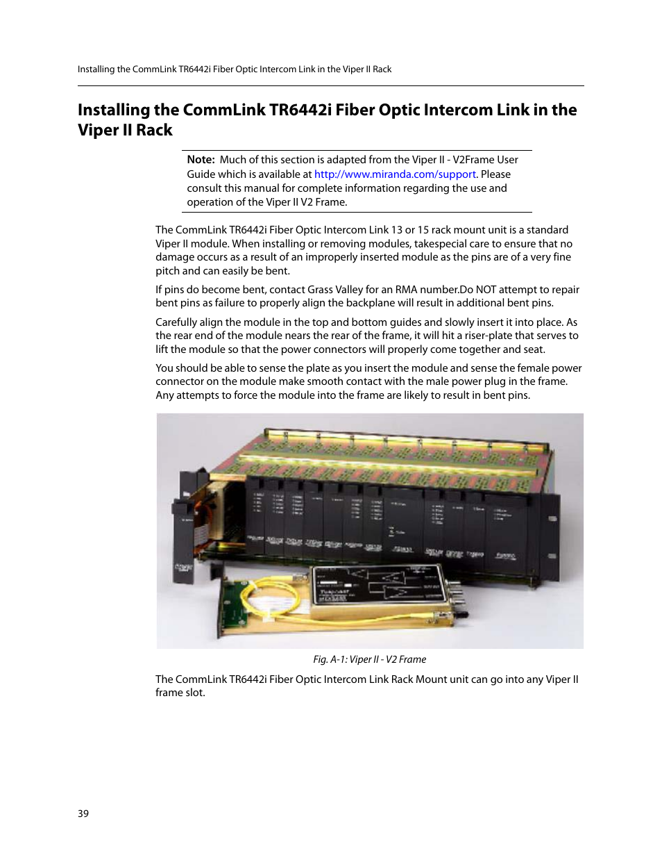 Grass Valley TR6442i User Manual | Page 43 / 51