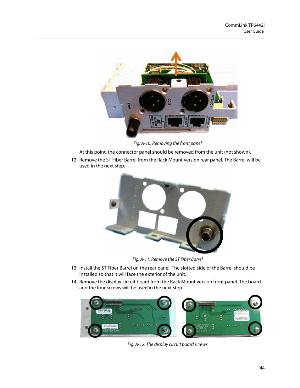Grass Valley TR6442i User Manual | Page 48 / 51