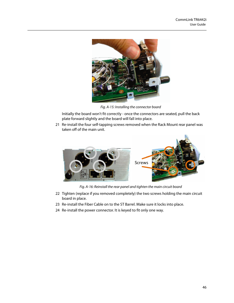 Grass Valley TR6442i User Manual | Page 50 / 51