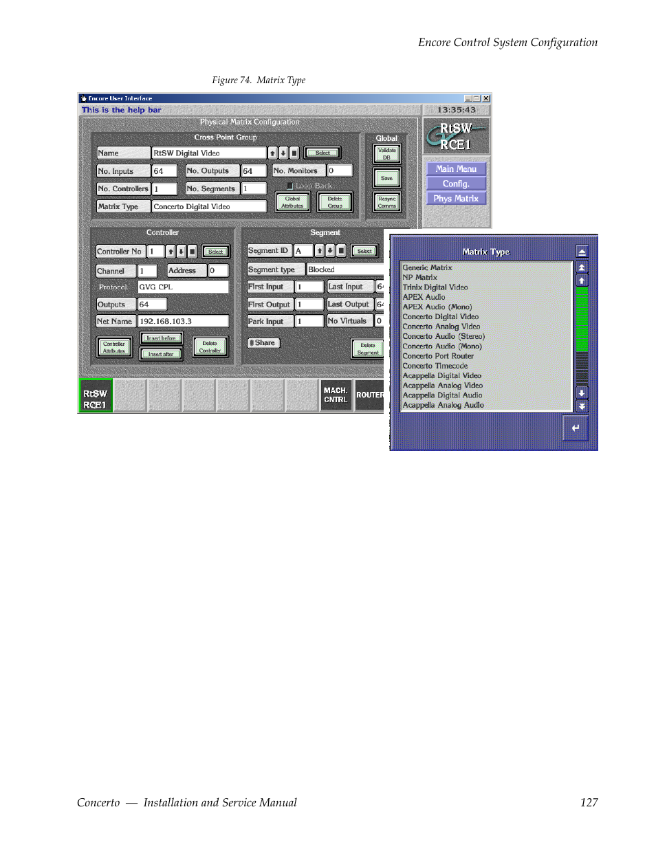 Grass Valley Concerto Routing Matrix v.1.8.1 User Manual | Page 127 / 190