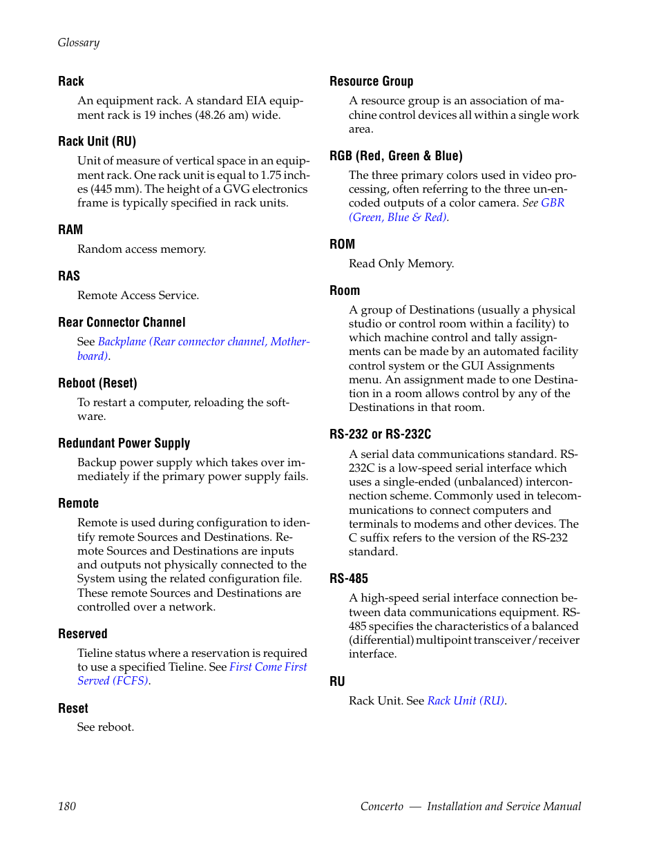 Grass Valley Concerto Routing Matrix v.1.8.1 User Manual | Page 180 / 190