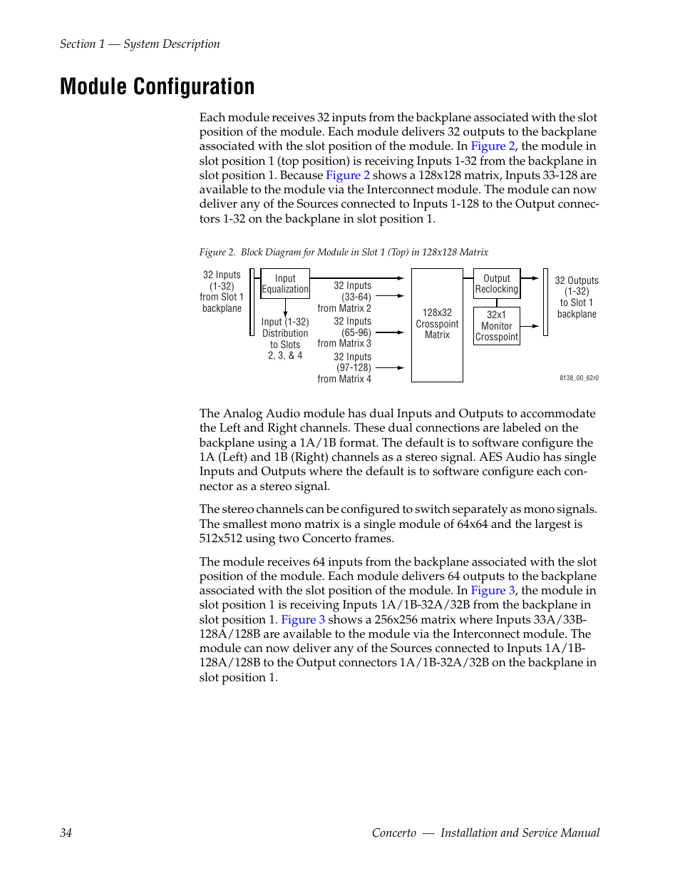 Module configuration | Grass Valley Concerto Routing Matrix v.1.8.1 User Manual | Page 34 / 190