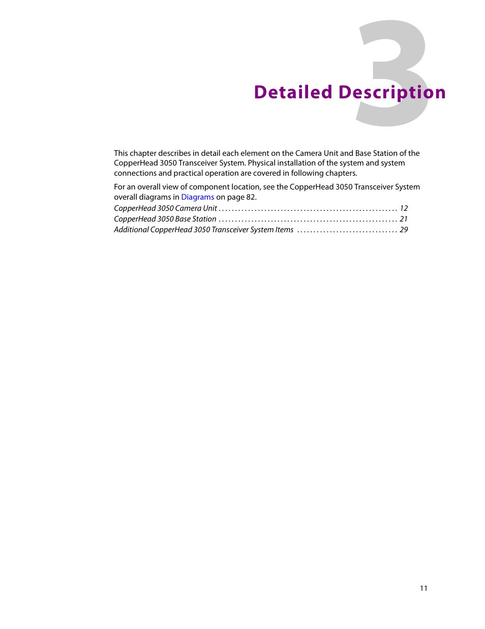 Detailed description, 3 detailed description | Grass Valley 3050 CopperHead User Manual | Page 17 / 93
