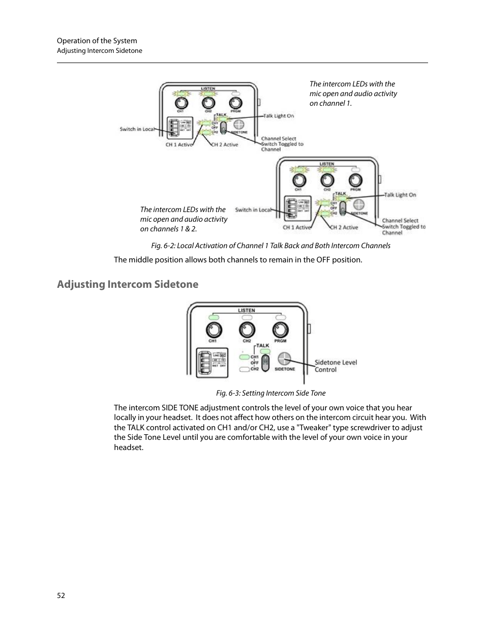 Adjusting intercom sidetone | Grass Valley 3050 CopperHead User Manual | Page 58 / 93