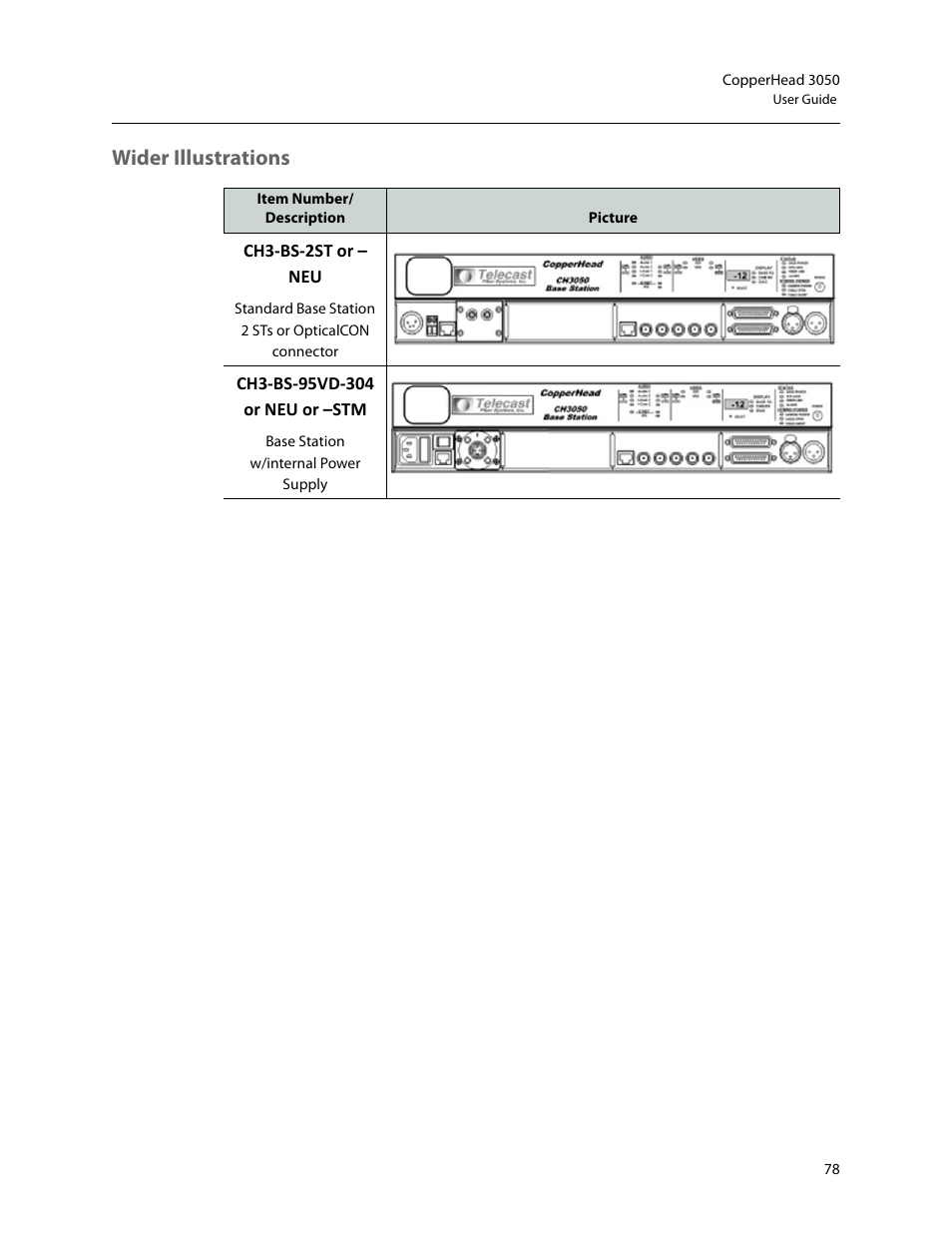 Wider illustrations | Grass Valley 3050 CopperHead User Manual | Page 84 / 93