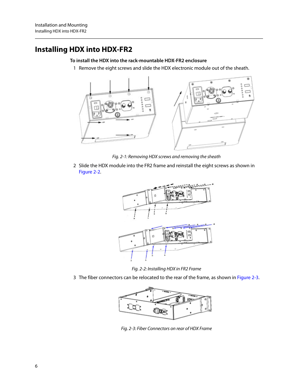 Installing hdx into hdx-fr2 | Grass Valley 3000 PowerPlus User Manual | Page 10 / 31