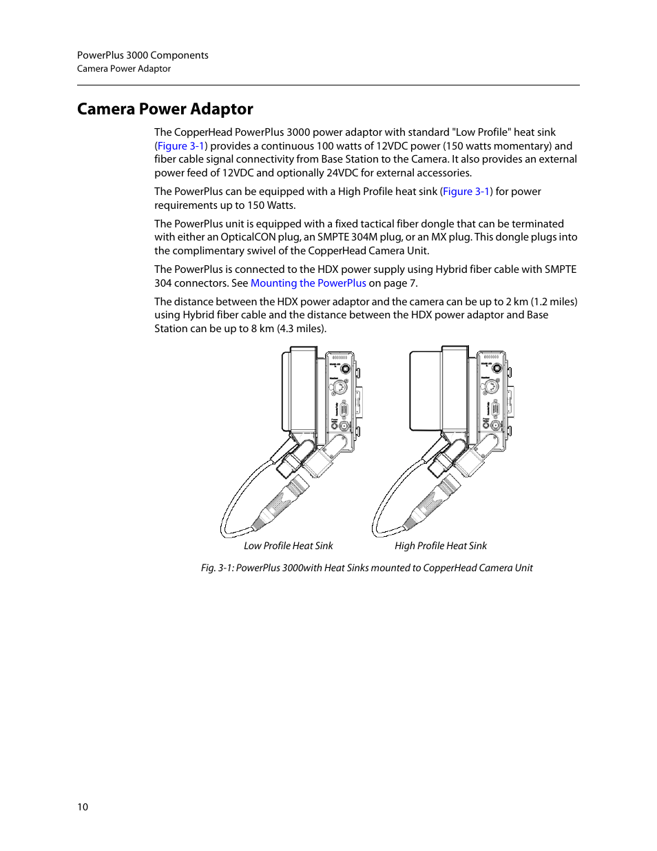 Camera power adaptor | Grass Valley 3000 PowerPlus User Manual | Page 14 / 31