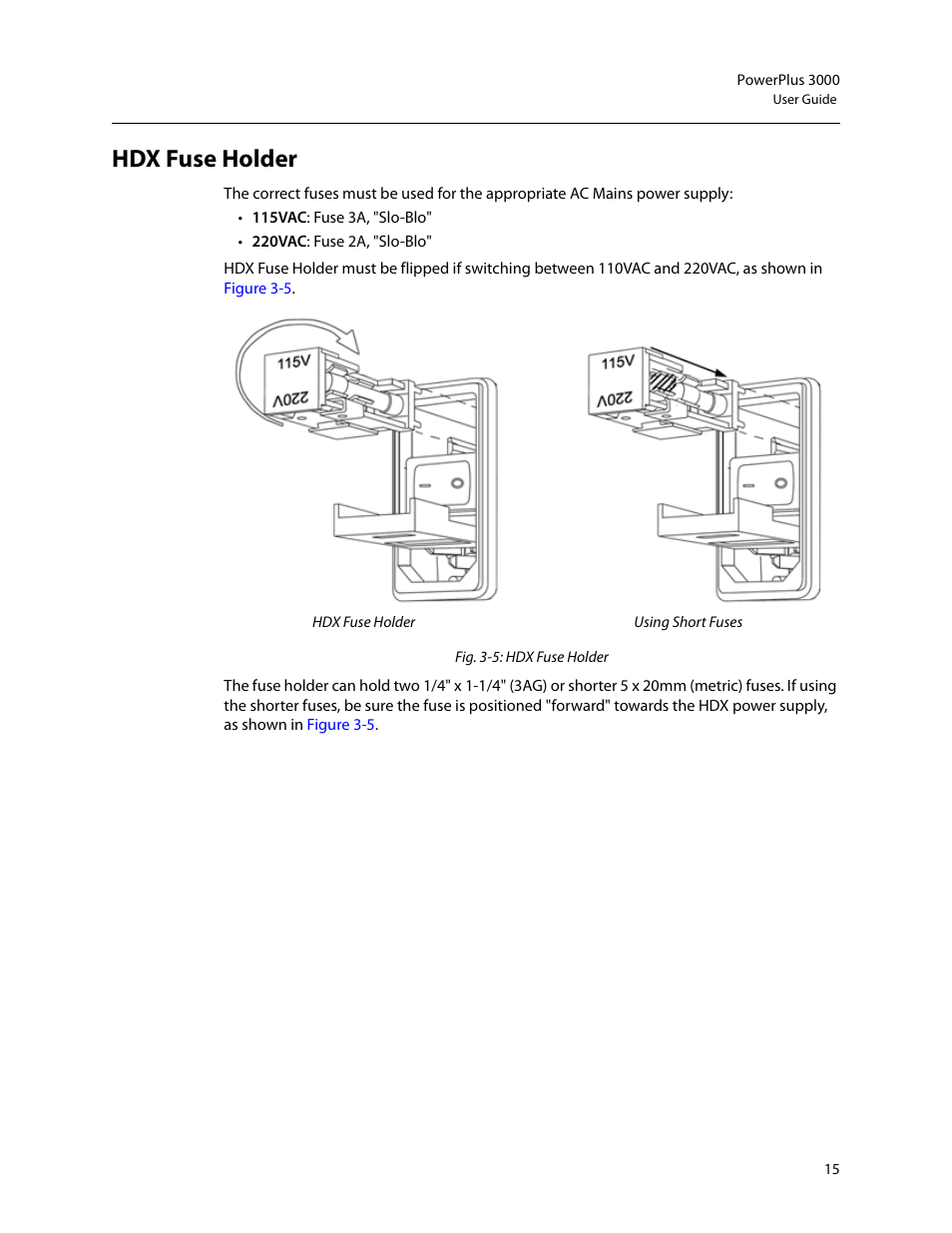 Hdx fuse holder | Grass Valley 3000 PowerPlus User Manual | Page 19 / 31