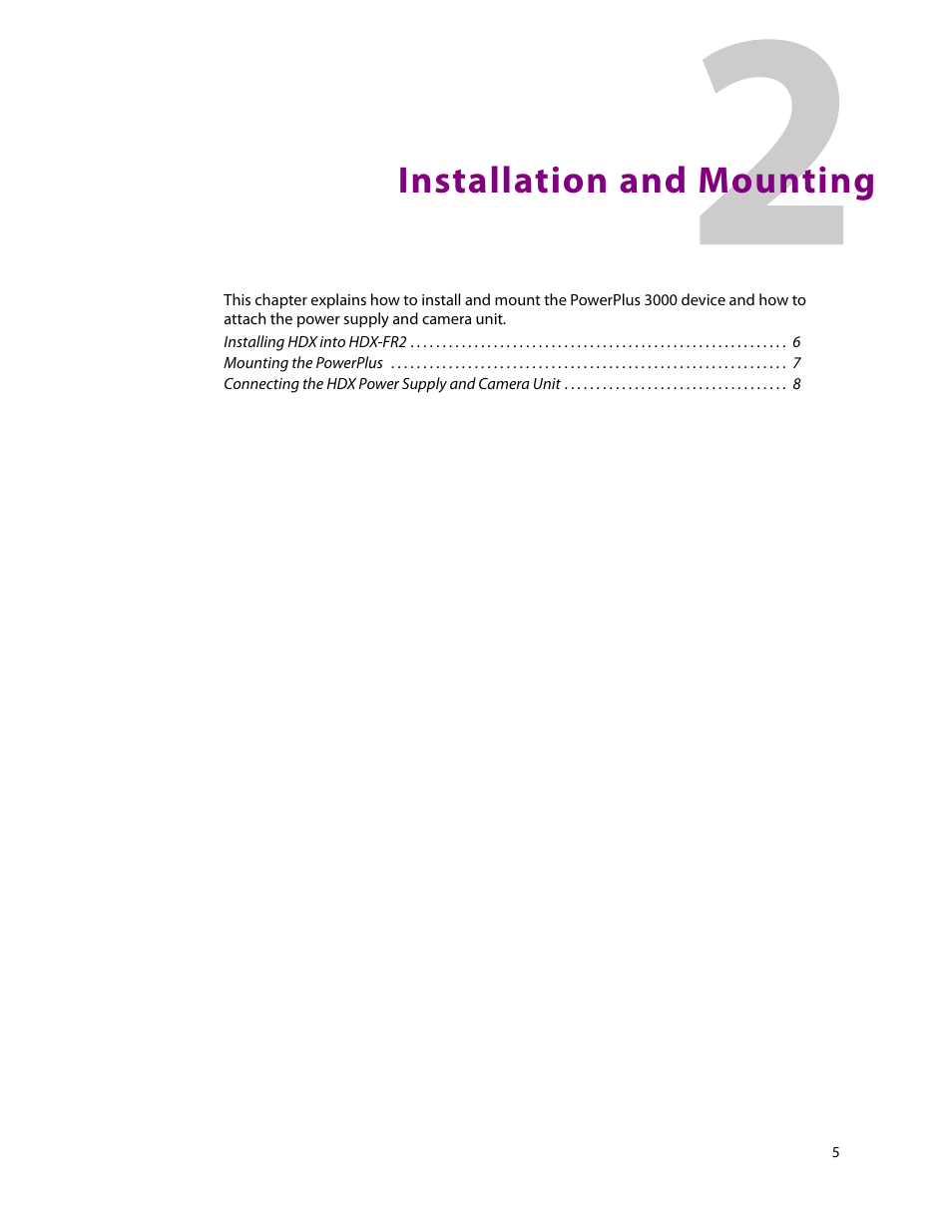 2 installation and mounting, Installation and mounting | Grass Valley 3000 PowerPlus User Manual | Page 9 / 31