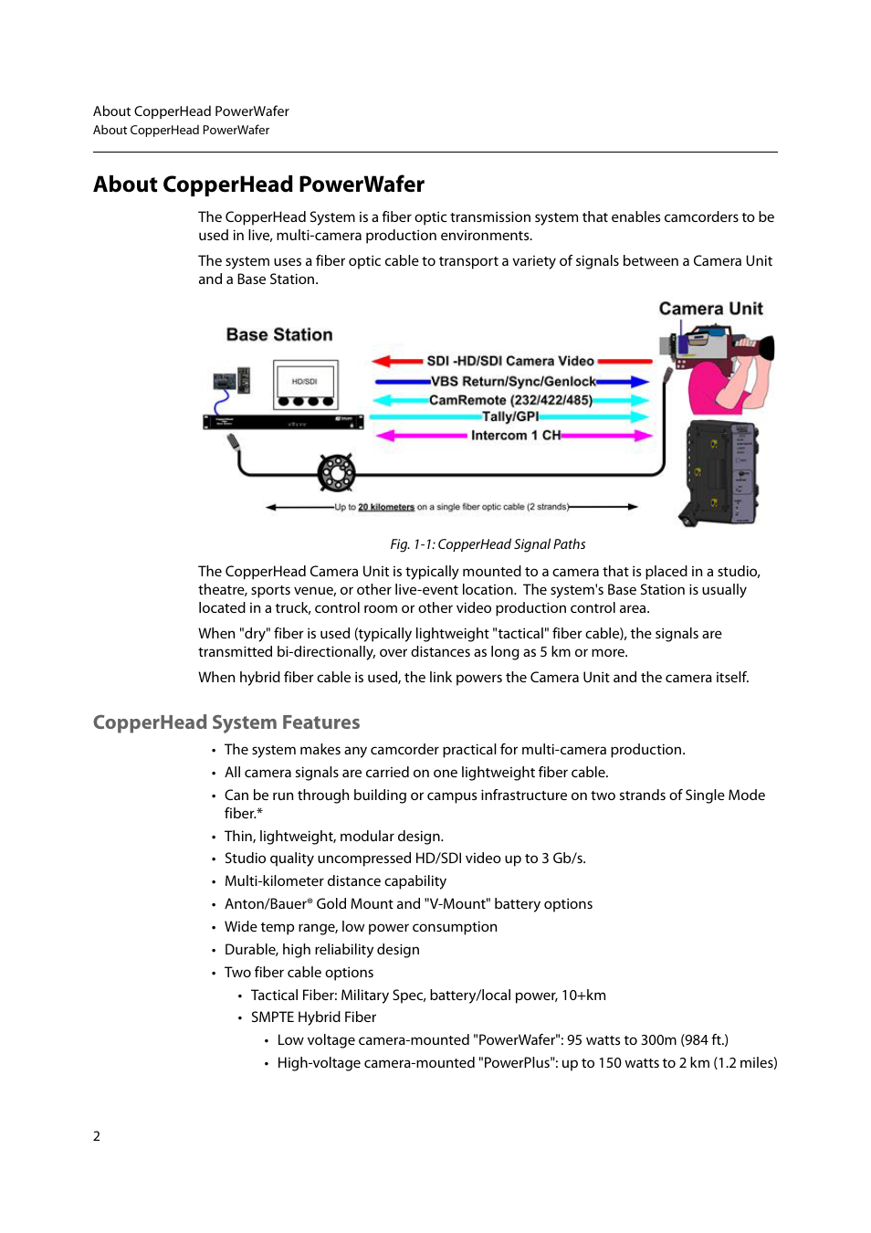About copperhead powerwafer, Copperhead system features | Grass Valley CopperHead PowerWafer User Manual | Page 6 / 46