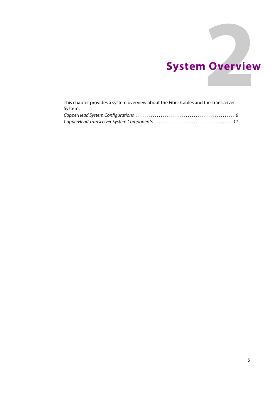 2 system overview, System overview | Grass Valley CopperHead PowerWafer User Manual | Page 9 / 46