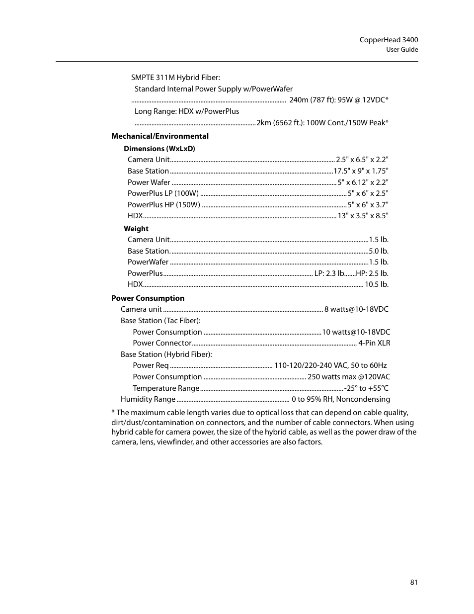 Grass Valley 3400 CopperHead User Manual | Page 87 / 117