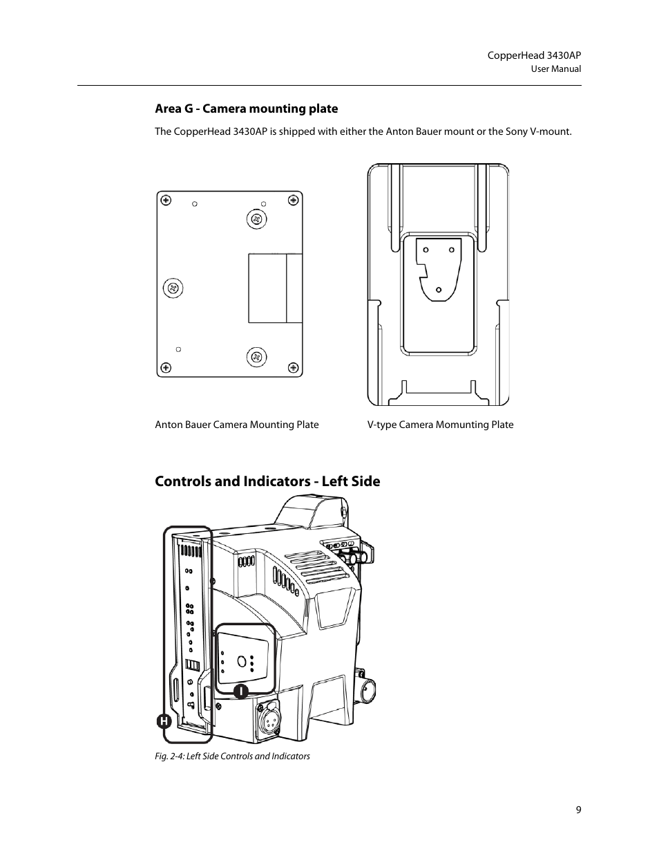 Controls and indicators - left side | Grass Valley 3430AP CopperHead User Manual | Page 21 / 85