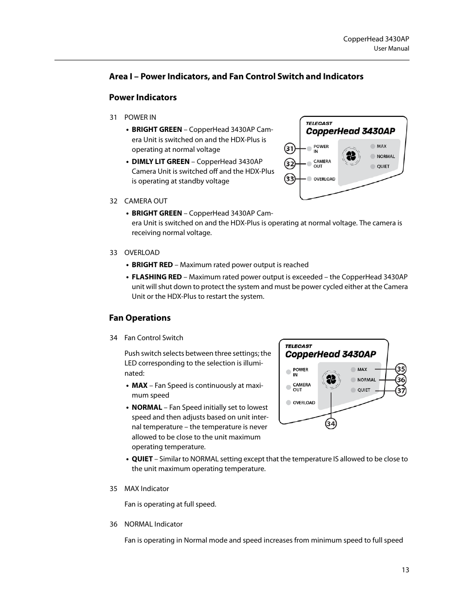 Grass Valley 3430AP CopperHead User Manual | Page 25 / 85