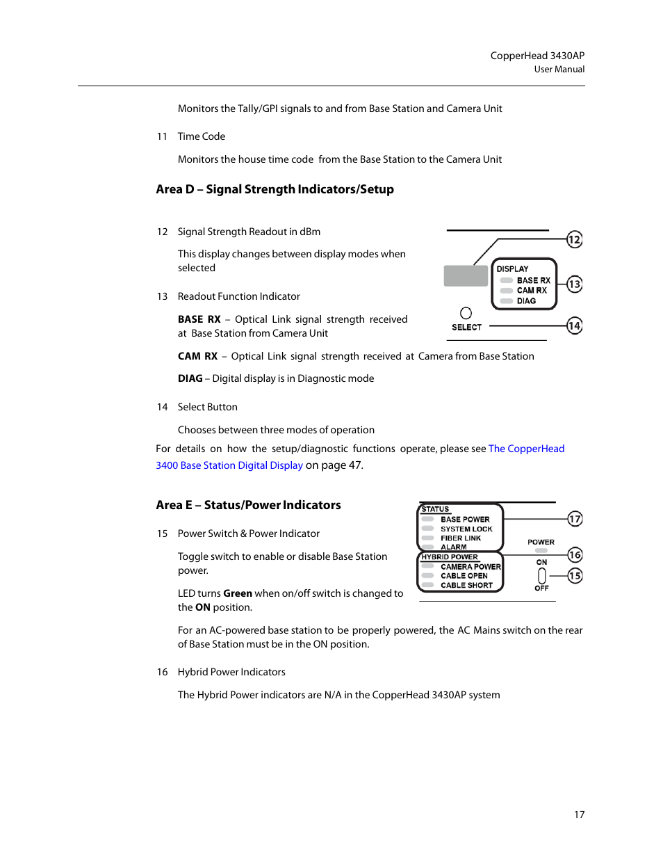 Grass Valley 3430AP CopperHead User Manual | Page 29 / 85