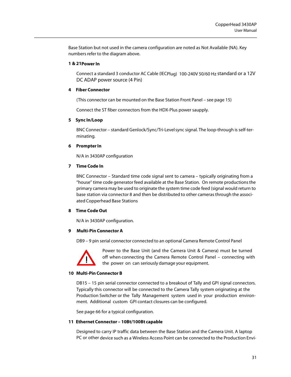 Grass Valley 3430AP CopperHead User Manual | Page 43 / 85