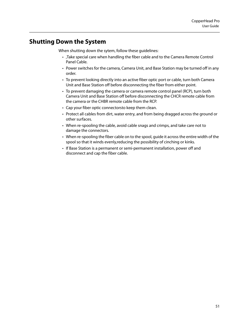 Shutting down the system | Grass Valley CopperHead Pro User Manual | Page 57 / 87