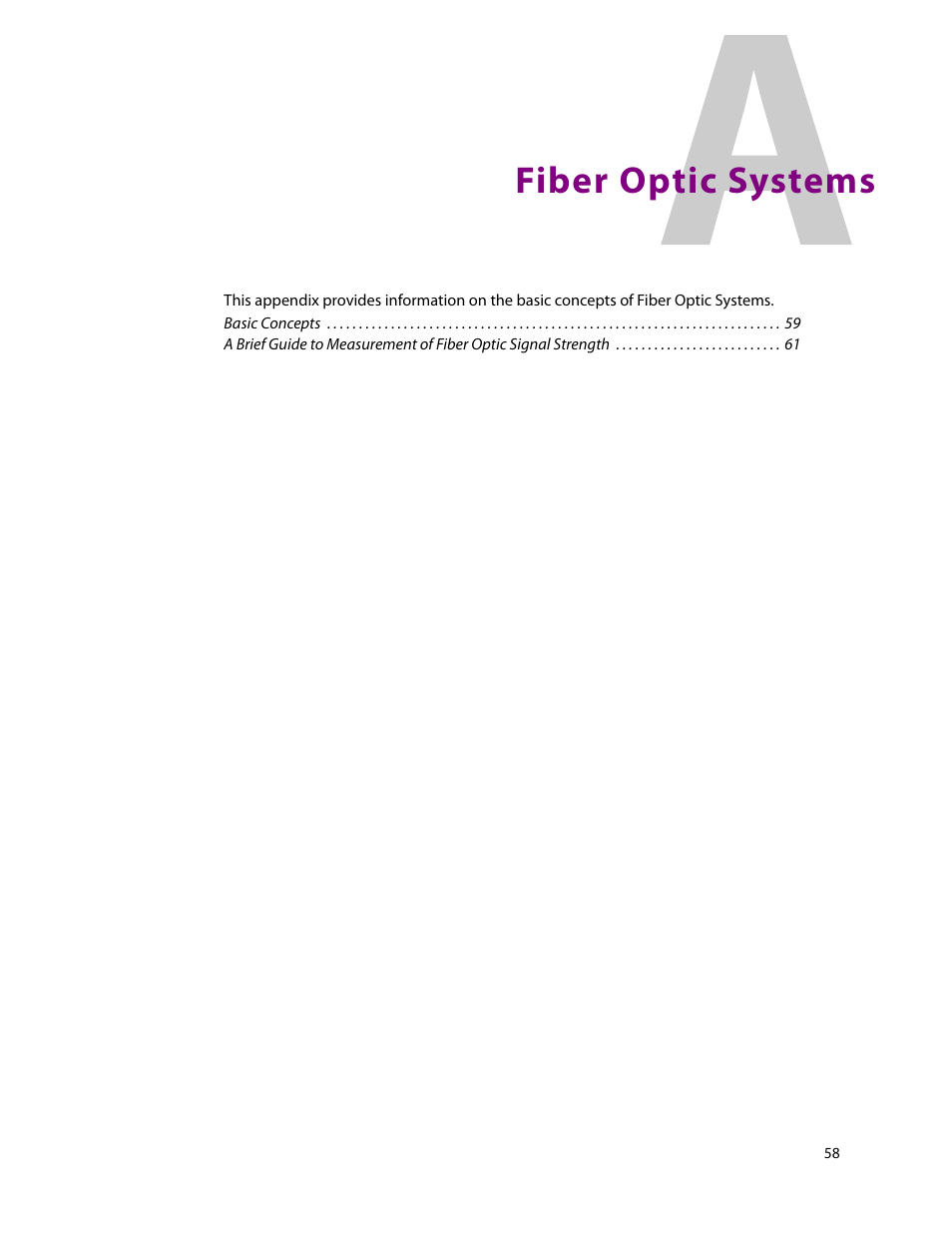 A fiber optic systems, Fiber optic systems | Grass Valley CopperHead Pro User Manual | Page 64 / 87