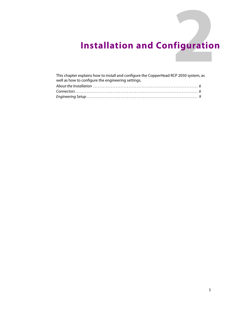 2 installation and configuration, Installation and configuration | Grass Valley RCP2050 User Manual | Page 9 / 41