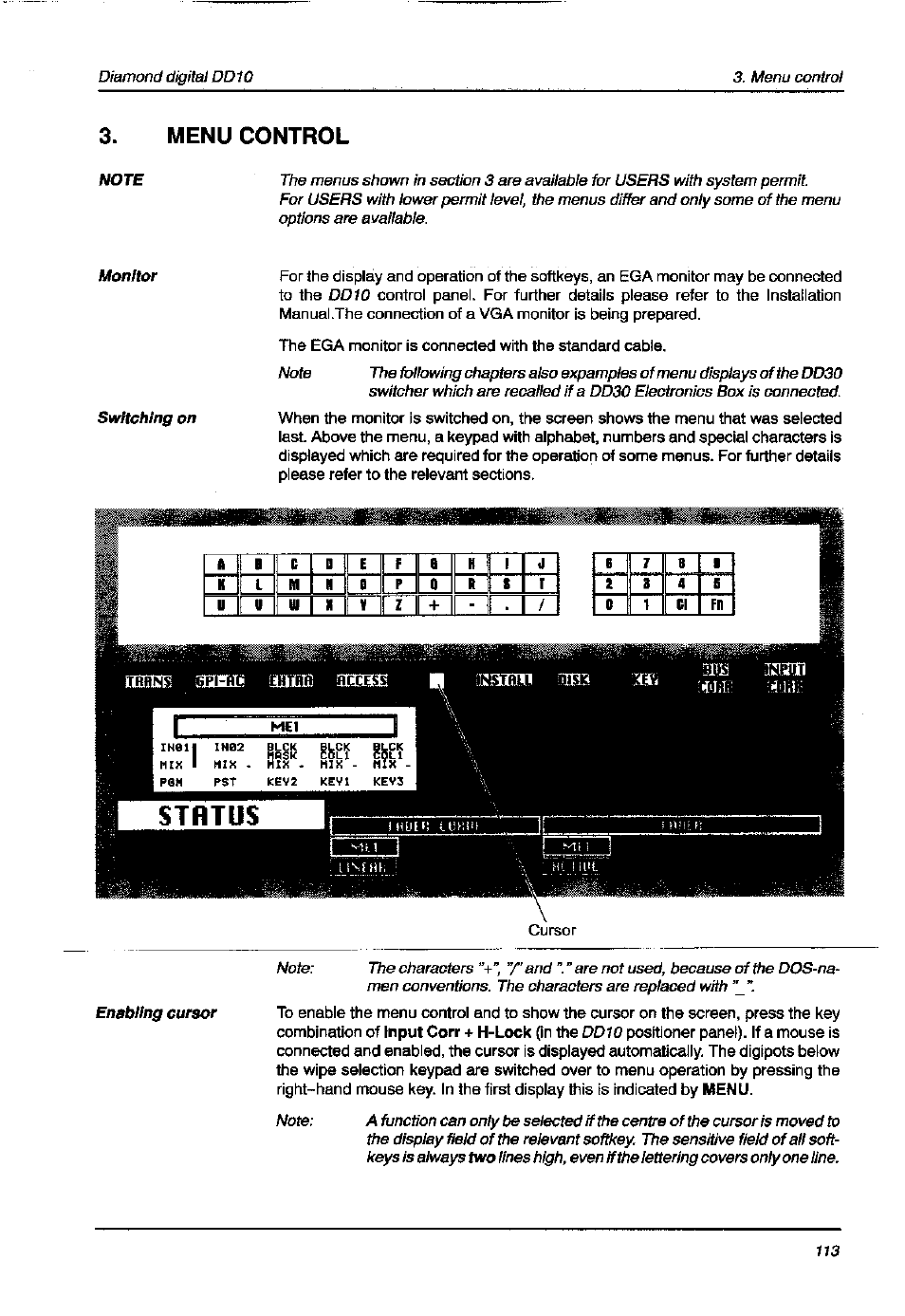 Menu control | Grass Valley DD10 part 1 User Manual | Page 119 / 178