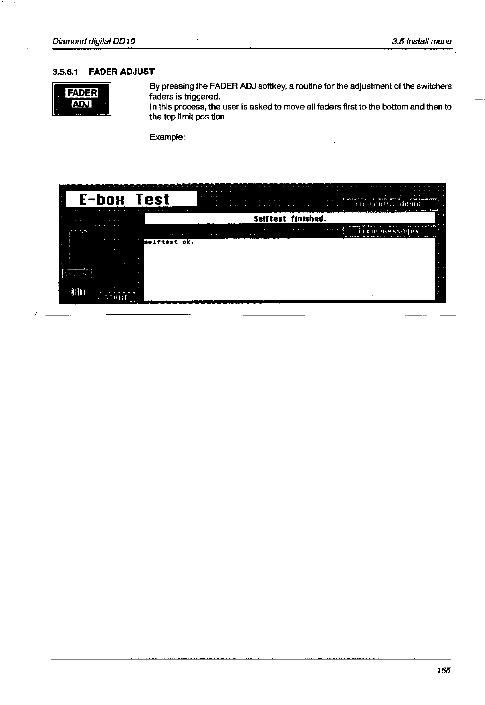 1 fader adjust | Grass Valley DD10 part 1 User Manual | Page 171 / 178