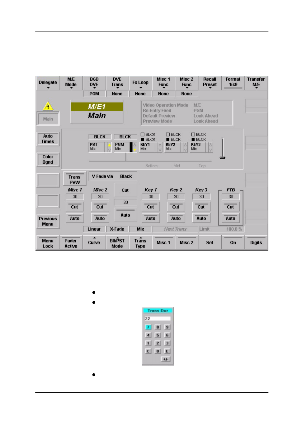 M/e menu | Grass Valley DD35 Family v.3.1.5 User Manual | Page 183 / 524