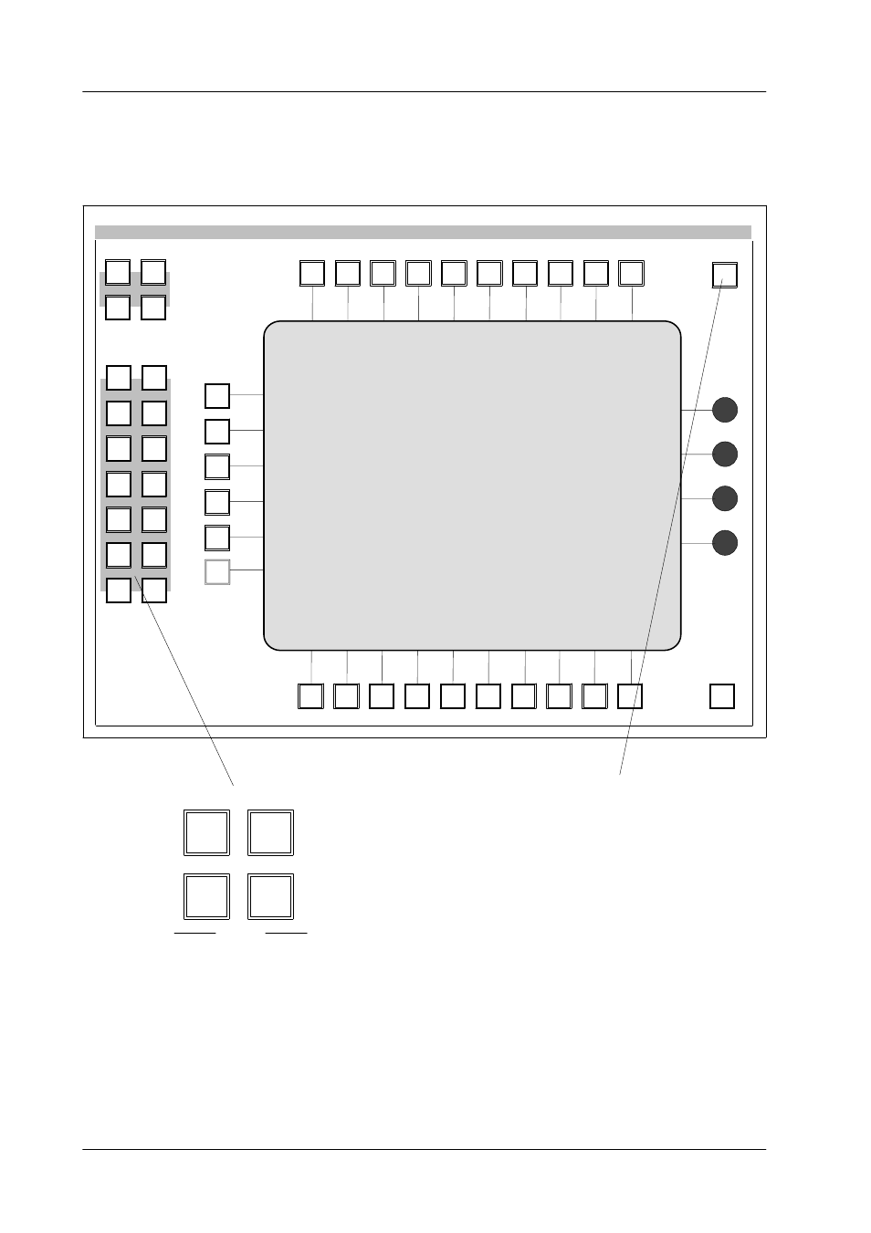 Display panel, Button inlays dd35 production switcher 8, Mp user dve user menu1 menu2 | Grass Valley DD35 Family v.3.1.5 User Manual | Page 516 / 524