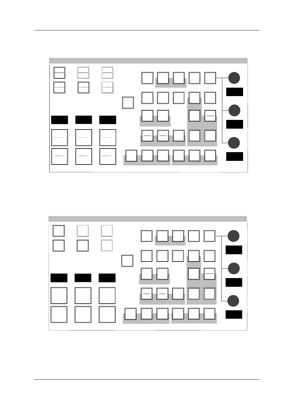 Downstream keyers panel, 8 downstream keyers panel, Dsk panel (with inlay set for operation mode 2) | Grass Valley DD35 Family v.3.1.5 User Manual | Page 85 / 524