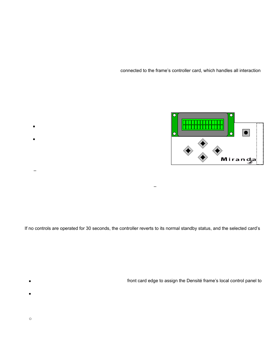 Overview, Menu for local control | Grass Valley DDA-1113 User Manual | Page 9 / 15