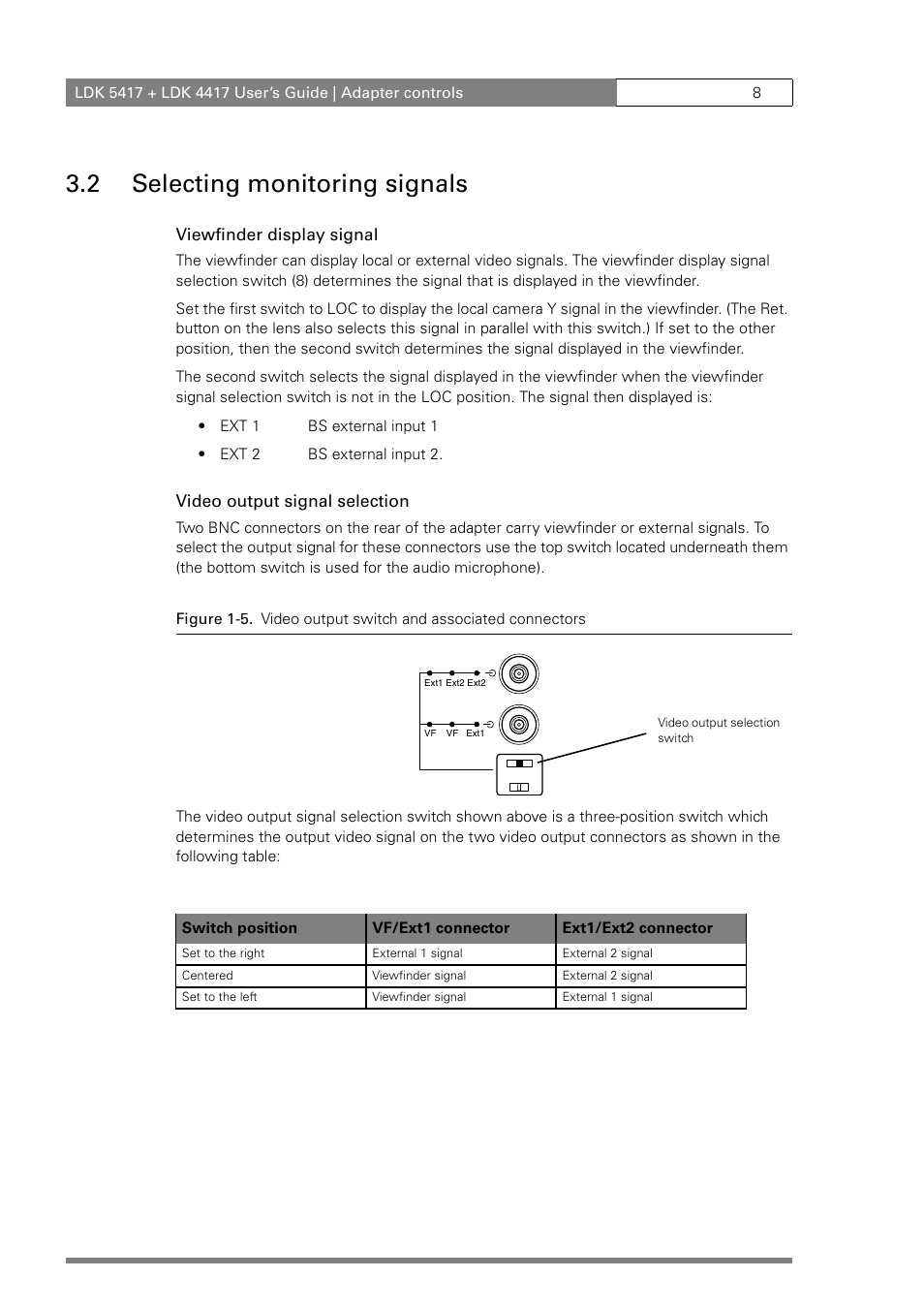 2 selecting monitoring signals | Grass Valley LDK 5417 User Manual | Page 20 / 56